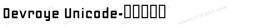 Devroye Unicode字体转换